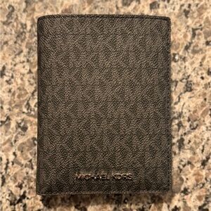 Michael Kors Black Textured Wallet